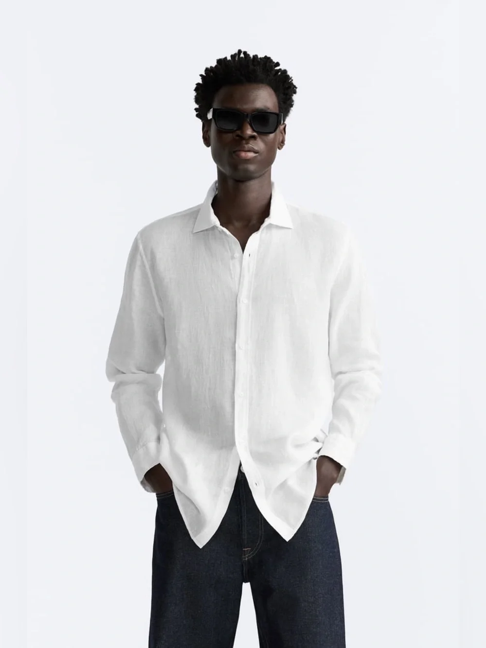 ZARA 100% LINEN SHIRT